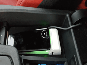 BMW wireless charger snapin preview