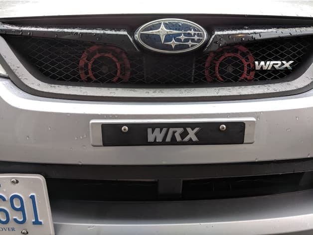 WRX Front License Plate Delete preview