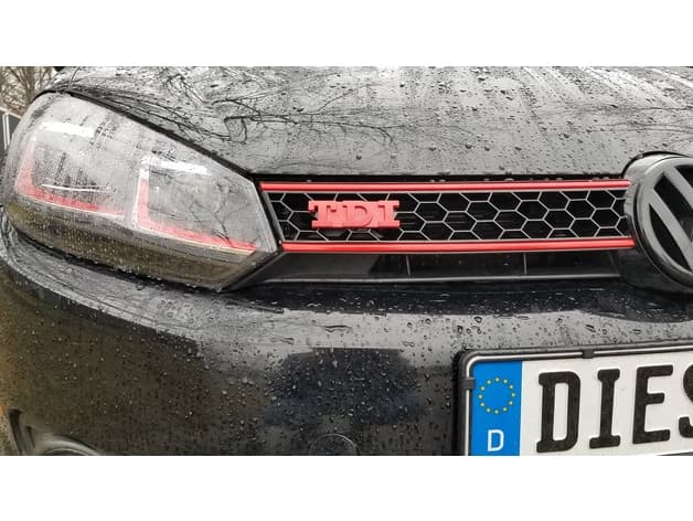 Photo of VW TDI Badge in GTI font