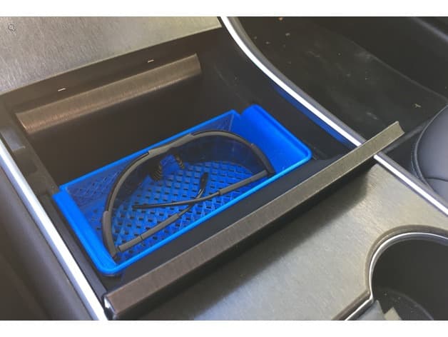Tesla Model 3 center console trays (2019 design refresh) preview