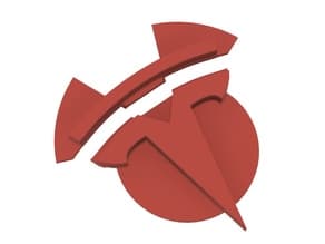 Addon for Tesla Model 3 Wheel Center Cap - T-Logo split preview