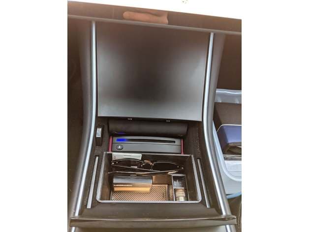 Tesla Model 3 CD player mount preview