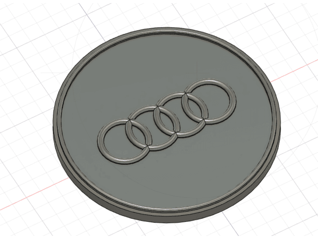 Audi 70mm badge preview