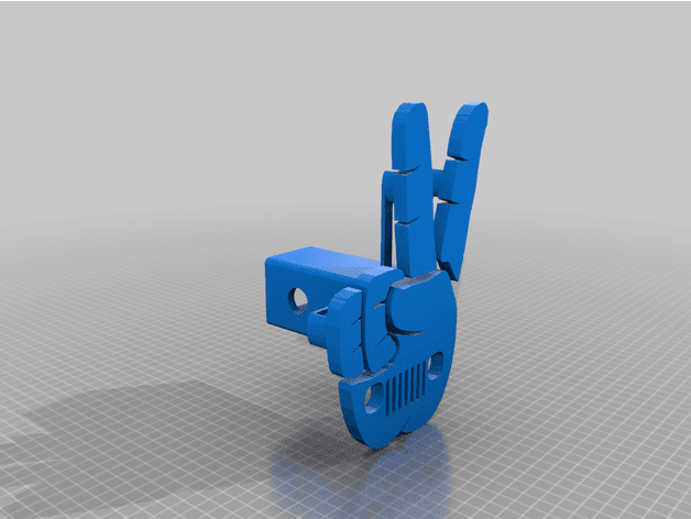 Photo of Jeep Wave Hitch Cover YJ