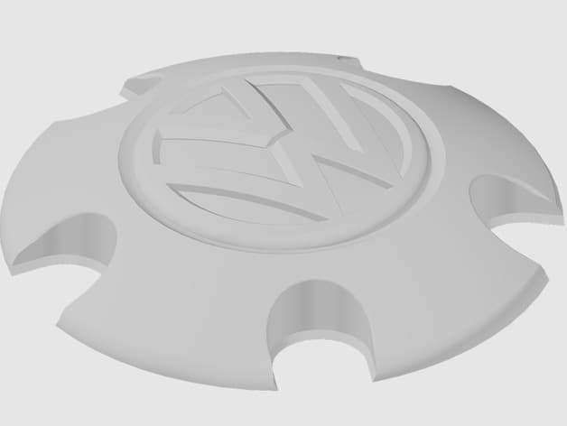 Photo of Wheel cap and new Volkswagen (VW) logo