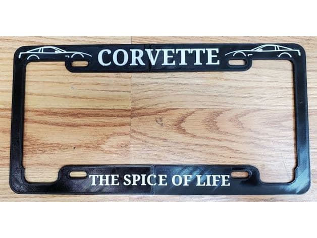 Photo of Corvette License plate frame