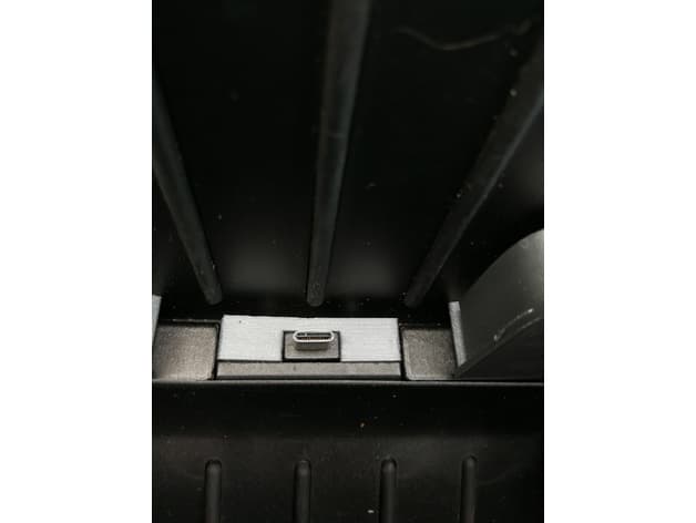 Photo of Tesla S Center Console Cell Phone Cableholder USB Type C (2015 center console)