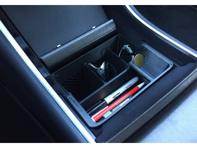 Tesla Model 3 deep/tall center tray preview