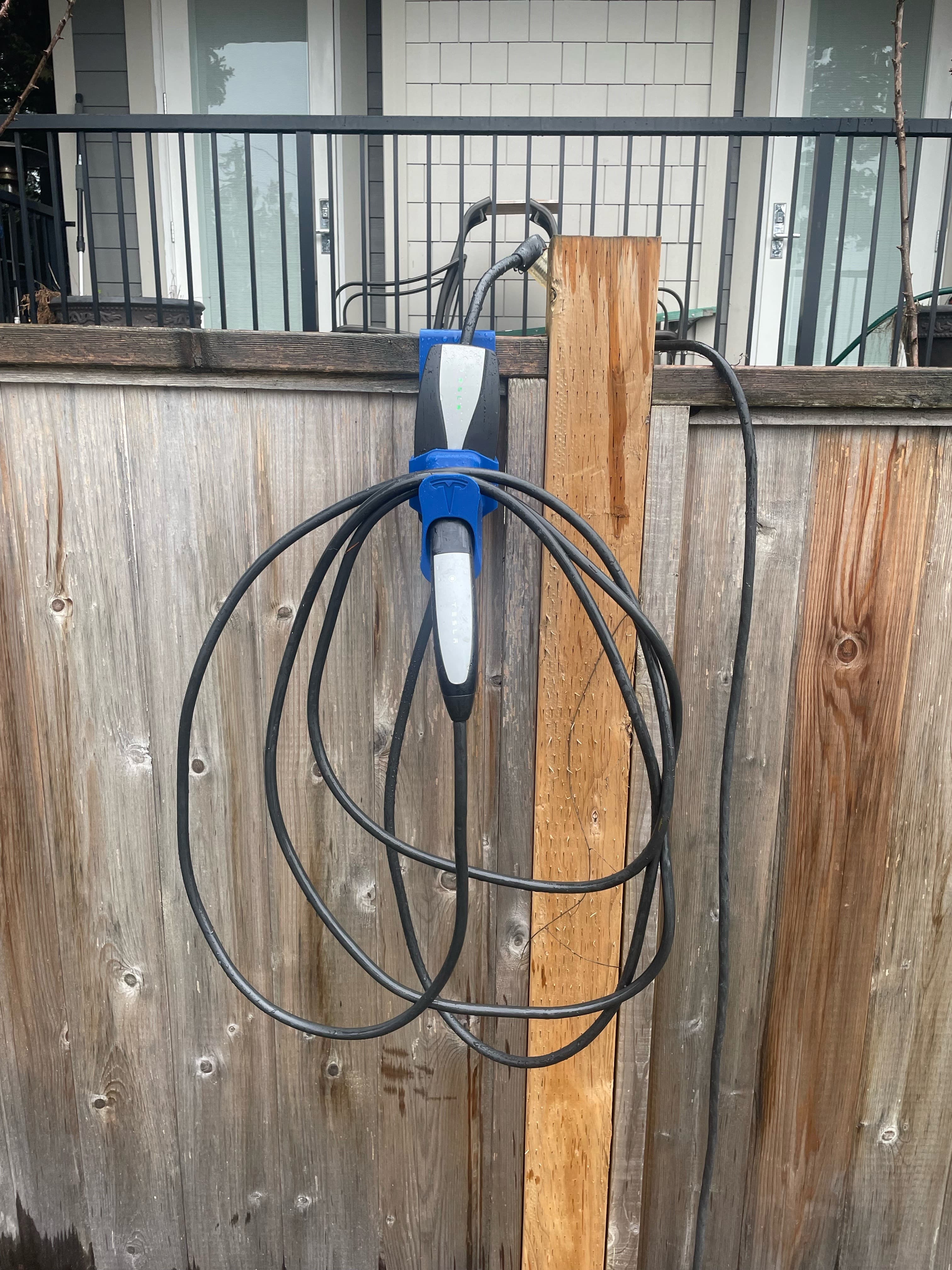 Photo of Tesla Charger fence mount