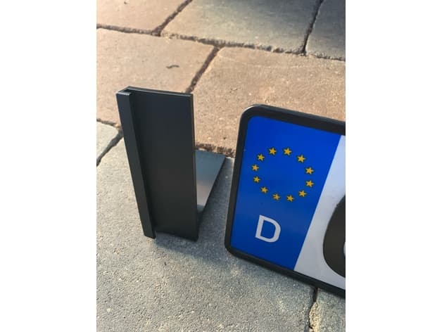 Photo of Tesla model 3 licenseplate holder european version (Nummernschildhalter)