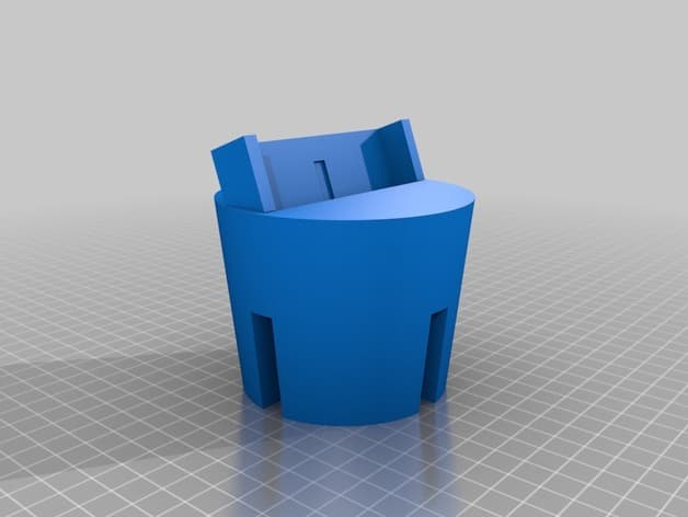 Customized Cup holder phone dock - Galaxy S7, Ford Transit 350 - image