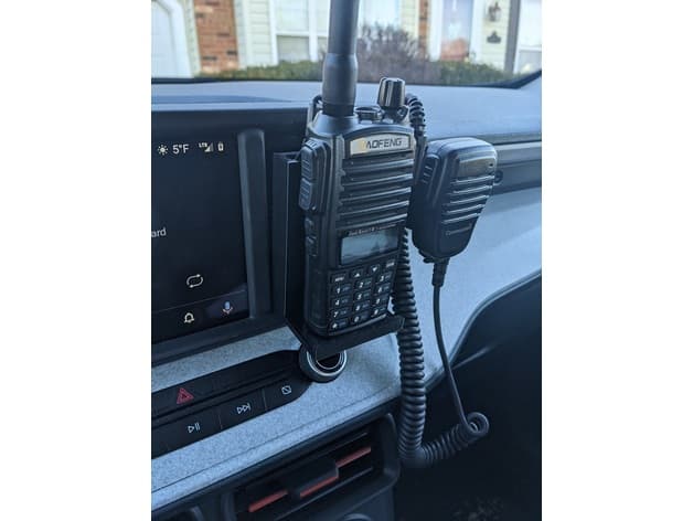 Ford FITS Baofeng UV-82C Mount with Mic (2022 Ford Maverick) - image
